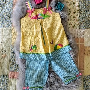 Rare Editions Top & Bottoms Summer Set